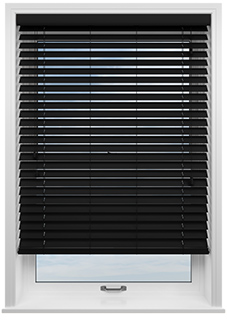 Ecowood, True Black Satin - Venetian Blind